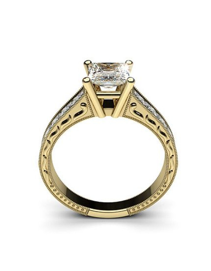 Золота каблучка з діамантами (арт. 800011-3)
